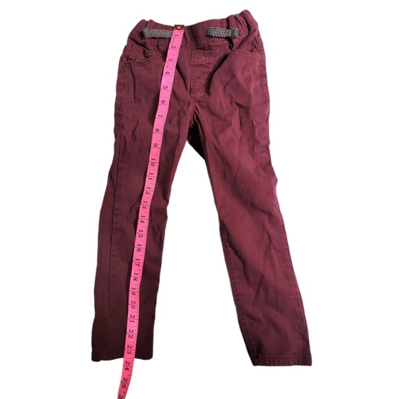 (B) Burgundy (5T) Boys Pants - Picture 3 of 7